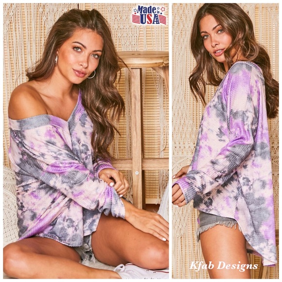 ❤️LAST! Multi Color Loose Soft Tie Dye Knit Top! - Picture 8 of 11